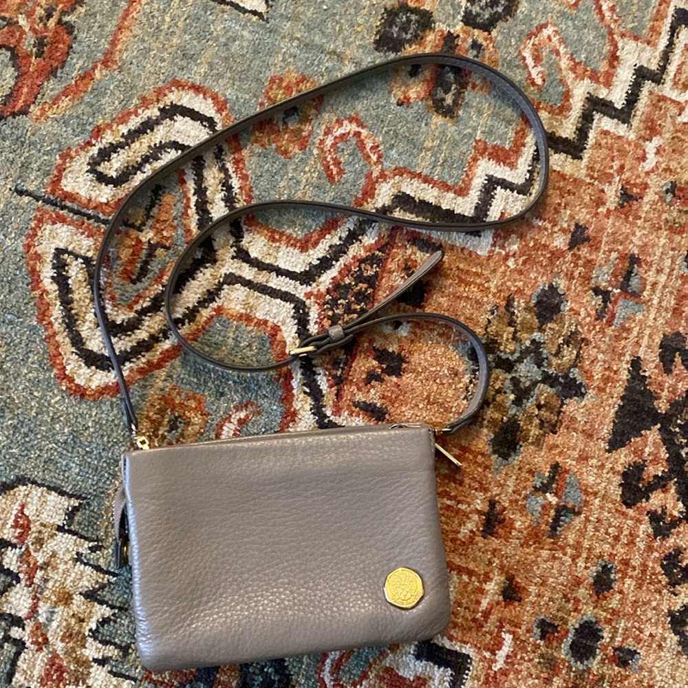 Gray Vince Camuto shoulder bag